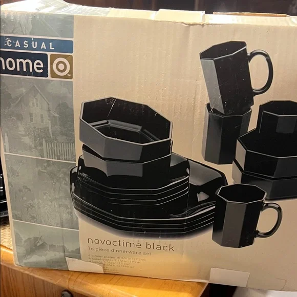 Black Dinnerware Set - Picture 1 of 9